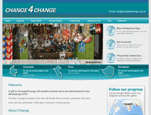 Tablet Screenshot of change4change.org.uk
